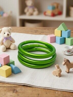 All Weather Baby Green Bracelet. Measure 45mm / 2"  Age 3+